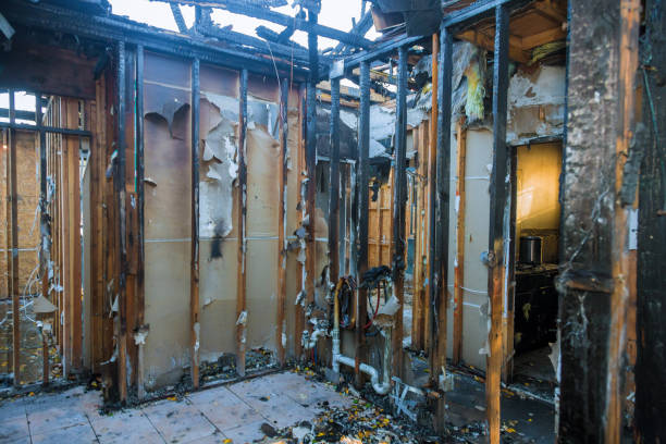 Professional Fire Damage Restoration technician working in Bella Vista, CA